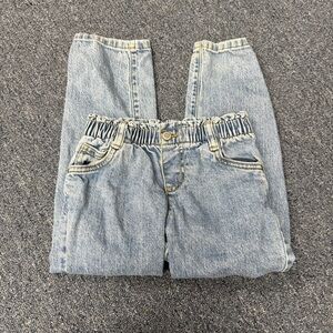 Cat & Jack Blue Denim Jeans Paperbag Waist Size 5T
